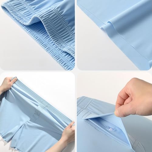 Men's Ice Boxer Briefs with Button Fly Moisture-Wicking Men's Long Boxer Briefs 3-Pack4