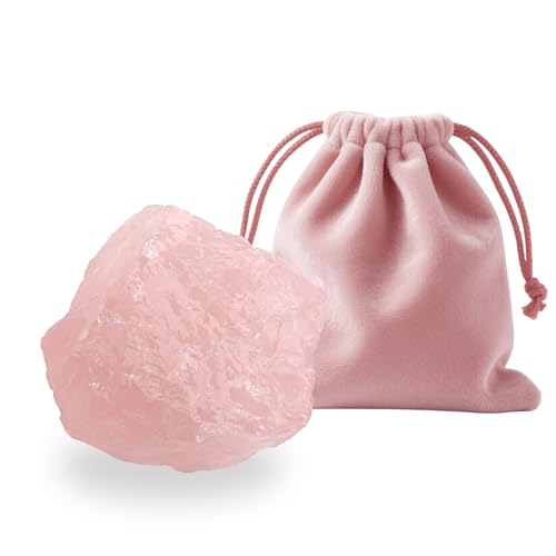 Gemstone Rose Quartz Raw Crystal 1PC,...