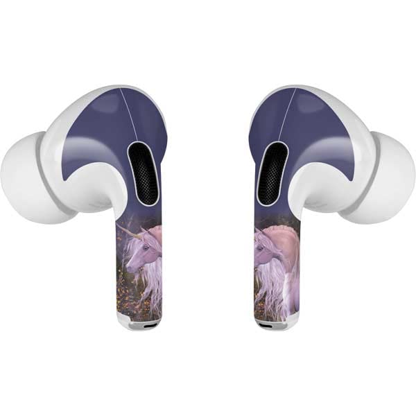 Skinit Decal Audio Skin Compatible with Apple AirPods Pro (2rd Gen, 2022) - Tate and Co. Autumn Glow Unicorn Design