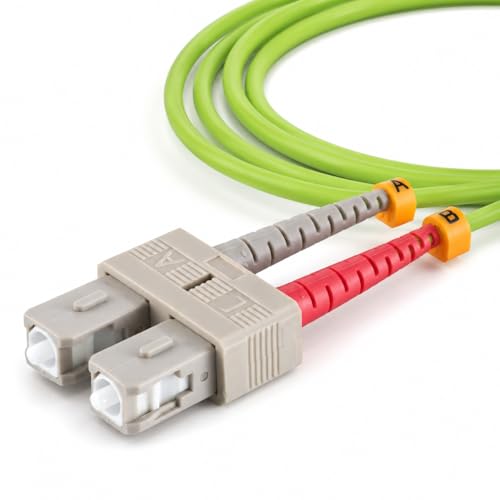 Cordon de brassage optique OM5 duplex de 30 mètres pour baie réseau