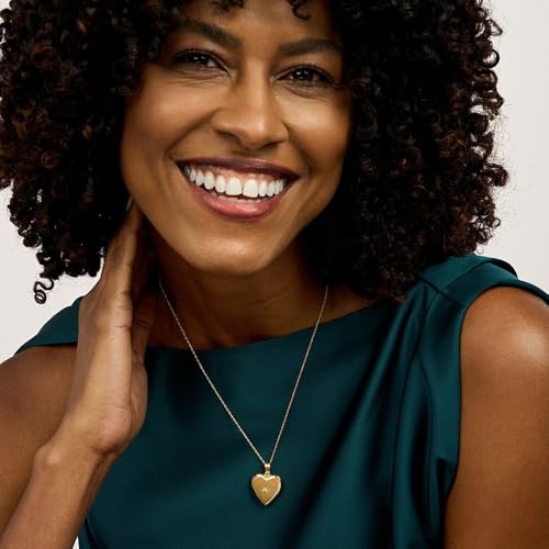 PicturesOnGold.com Yellow Gold Heart Photo Locket with Genuine Diamond in 14K Gold Filled or 14K Yellow Gold3