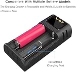 21750 21700 Chargeur de batterie,LCD Intelligent 18650 Chargeur de batterie 21750 21700 Chargeur pour 18650 20700 22700 26650 26700 16340 (RCR123) 17500 17650 17670 Batterie rechargeable avec PCB Conseil de protection