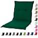 Produktbild KOPU® Niedriglehner Auflage Prisma Forest Green | Auflagen für Gartenstühle | Grün Garten Kissen 100 x 50 cm | 19 Einfache Farben | Robuster Schaumstoff für zusätzlichen Komfort