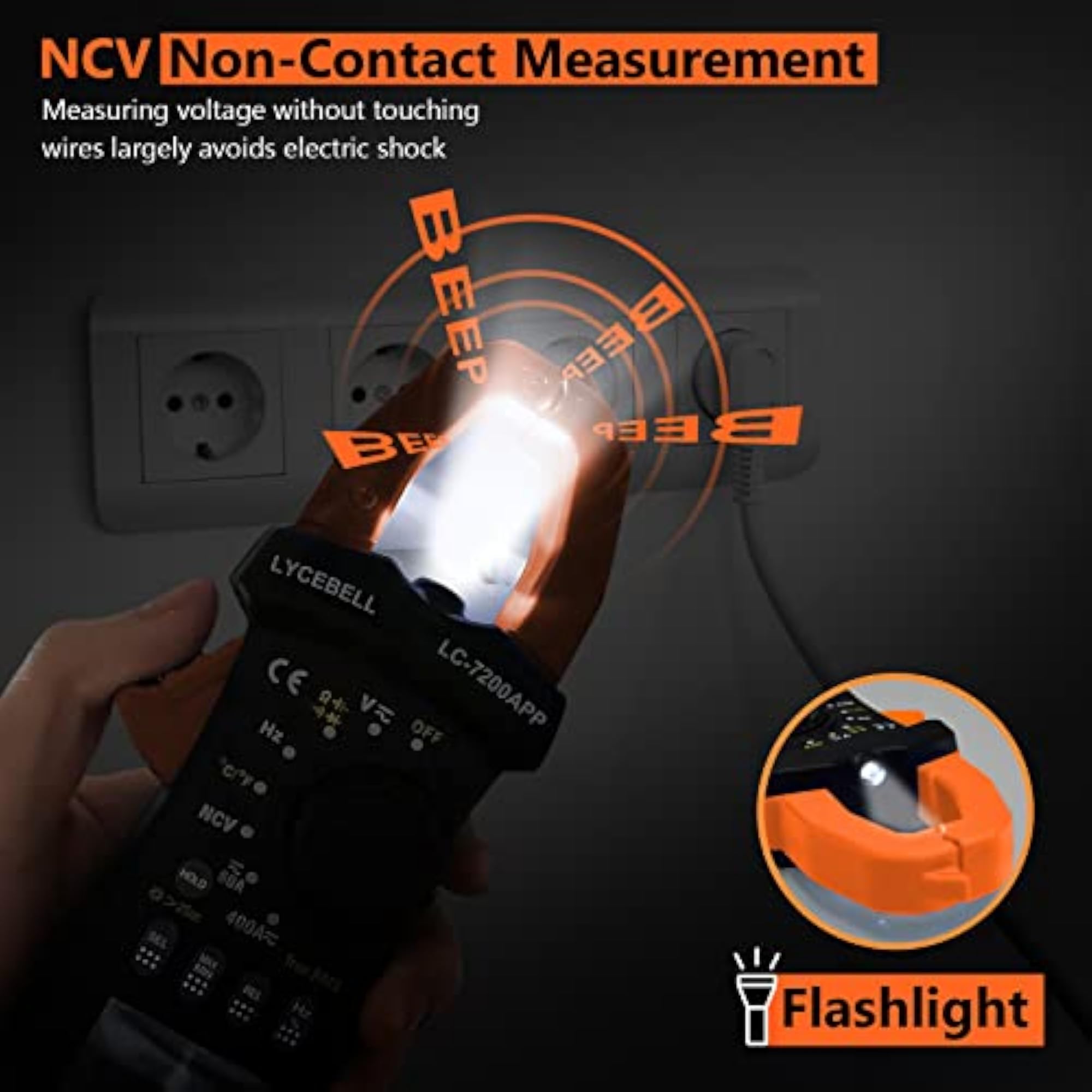 6000 Counts Clamp Meter & Bluetooth APP