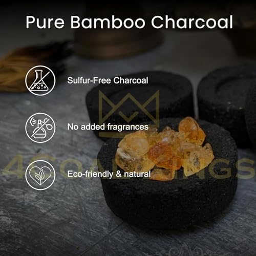 Image of Coal for Dhoop Burning & Bakhoor - Odourless Charcoal for Dhoop Lasts for More Than 45 Minutes - Charcoal Discs of 33 mm Size - (Pack of 10 Roll (100 DISC))