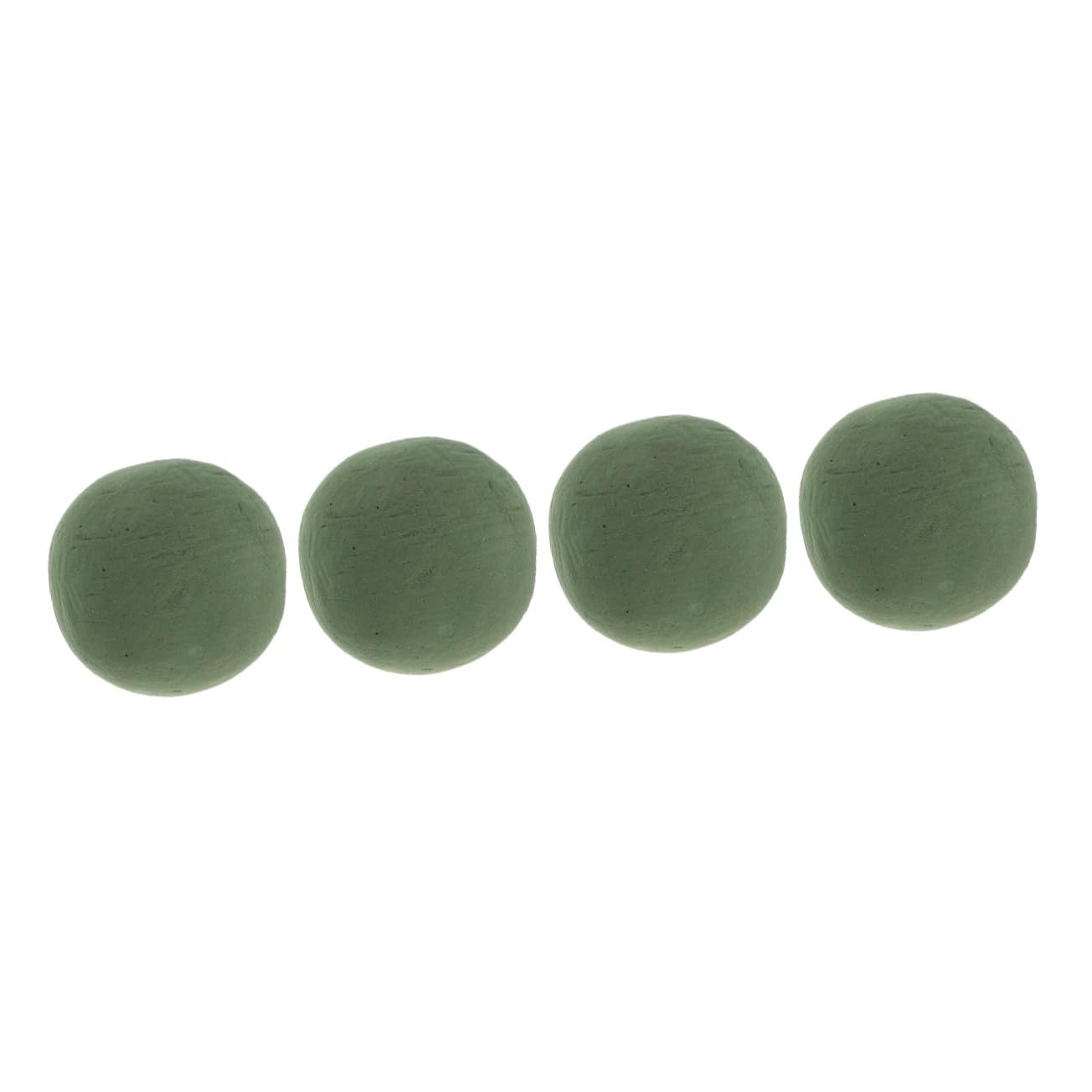 LEVINE Flower arrangement foam,4pcs Flower Mud Dry Floral Sphere Balls Pots Plants Spheres Dry Flowers Floral Craft For Flower Arrangements Windmills for Garden DIY Supply Round Foam Wedding Flowers