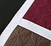 Chezmoi Collection 7-Piece Quilted Patchwork Comforter Set (King, Burgundy/Brown/Black)