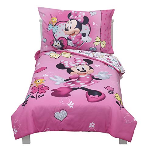 Franco Disney Minnie Mouse Bedding Set (Toddler) 4pc (B07HNJV4MC