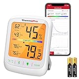 ThermoPro TP359 Bluetooth Hygrometer Thermometer, 260FT Wireless Remote Temperature and Humidity Monitor, with Large Backlit LCD, Indoor Room Thermometer and Humidity Gauge, Max Min Records