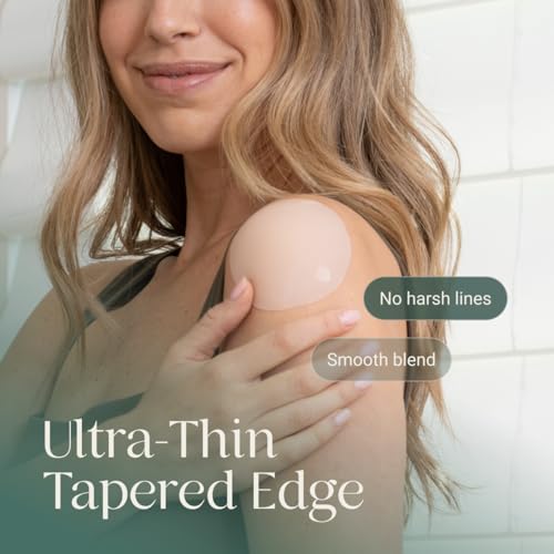 Image of Miola Nipple Covers for Women - Non-Adhesive, Reusable, Silicone, 60+ Wears | Medical Grade, Hypoallergenic, Body-Heat Grip, No Residue, Invisible, Waterproof, A-D+ Fit, 3 Shades, Travel Pouch Included