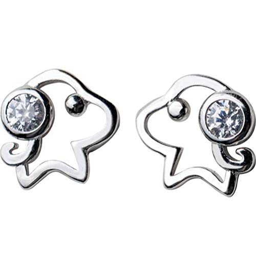 Boucles d'oreilles chiot diamant doux légères qui ne noircissent pas