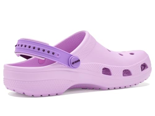 Image of Crocs, Unisex Kids, Classic Graphic Clog (Little Kid /Big Kid), Glow Purple /Multi, 12, Medium, Little Kid