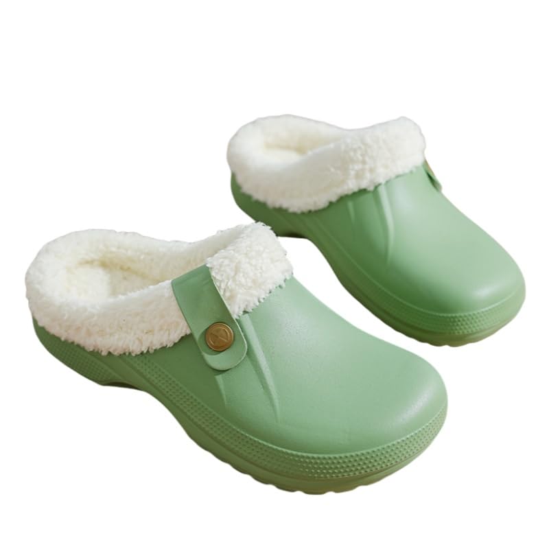 Winter large-size warm women's slippers - Soft plush material, simple and fashionable, comfortable and soft in texture, anti-slip and durable. Suitable for home use and outdoor wear.