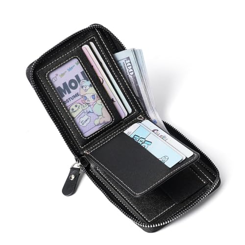 Zipper Men's Short Wallet, Large Capacity Coin Bag, Multi-Card Slot, Three-fold Perimeter Bag, Men's Wallet3