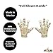 Adult Halloween Deluxe Evil Clown Hands Gloves