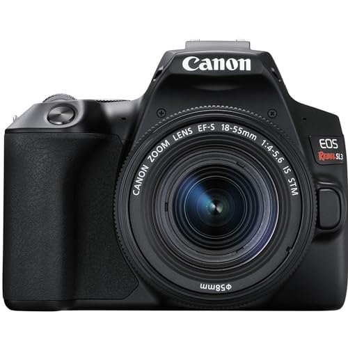 Cámara DSLR Canon EOS Rebel SL3 con lente EF-S 18-55mm miniatura 3