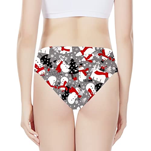 Image of Dellukee Sexy Women Underwear Briefs Breathable Hipster Panty White Alpaca Print