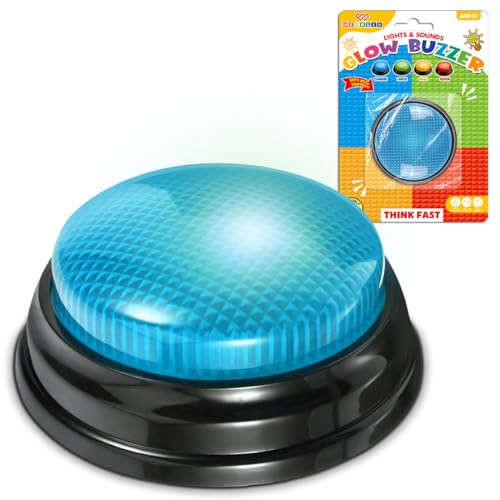 Image of Wembley Buzzer for Games Project Quiz with Punch Sound & Lights Battery Operated Portable Compact Non-Toxic Safe Answer Buzzer for Kids Adults Teacher - Pack of 1