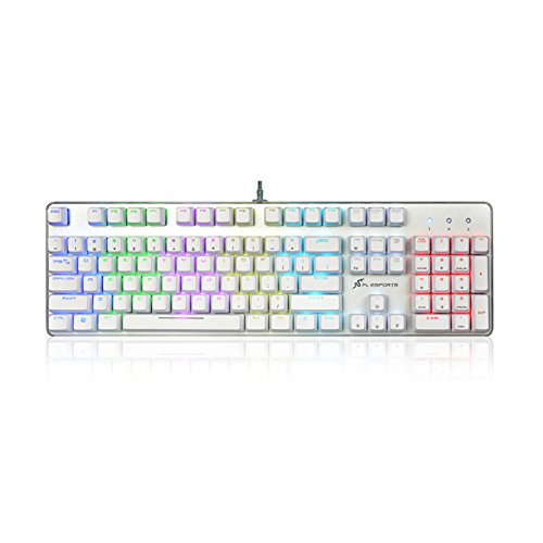 GT104 RGB LED Mechanical Gaming Keyboard—Blue Switch(104-Key)