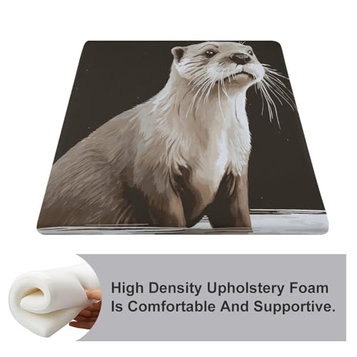 Coussin de sol de méditation carré et tapis nomade en mousse mémoire imprimé - 4