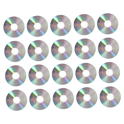 DOITOOL 50pcs Reflective Discs Blank Discs for Pictures Discs for Home Shop Handmade Discs Disk Decorative Home Discs Decoration Craft Home Decor Picture Ornament Plastic