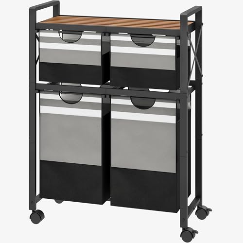 Favoosty 2 Tier Laundry Sorter With Shelf cover