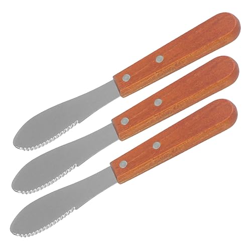 FUNOMOCYA 3Pcs Handle Cheese Cutter Multi Functional Cheese Spreader for Charcuterie Boards for Jam Butter Salad Dressings and Kitchen Use