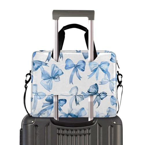 Maletín para portátil patrón acuarela azul 13-15.6 pulg miniatura 4