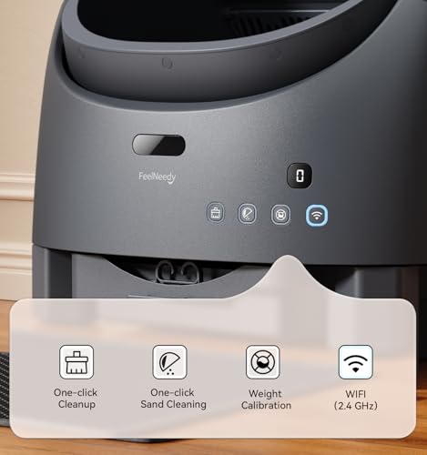 FeelNeedy Automatic Litter Box – App-Connected Rake Self-Cleaner with Safety Sensors — view 10