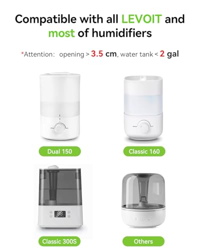 8 Pack Demineralization Cartridge Compatible with All LEVOIT Top Fill Humidifiers, Humidifier Water Cleaners, Efficiently Eliminate Dust & Odor - Image 3