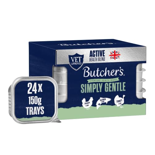 Butchers Complete Wet Tray Adult Dog Food Simply Gentle Pack 24x150g