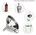 HAUSPROFI Stainless Steel Funnel, 5.1 inch 304 Stainless Steel Kitchen Funnel with 200 Mesh Food Filter Strainer for Transferring Liquids, Oil, Making Jam
