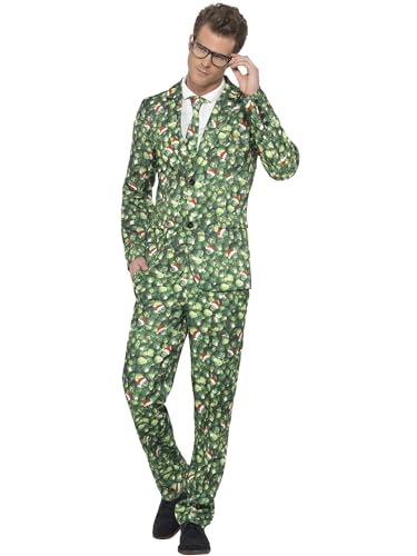 Smiffys Disfraz de col de Bruselas, Verde, con chaqueta, pantalones y corbata