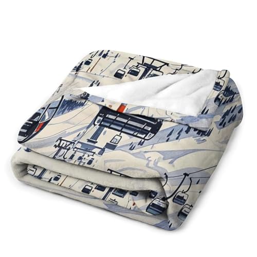 Couverture en micro polaire idéale pour climatisation sur canapé - 5