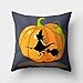 SDCVRE Funda de Almohada Funda de Almohada Decorativa de poliéster, Funda de cojín de Demonio de Calabaza de Halloween para sofá, decoración de Silla de Fiesta, 12,45x45 cm