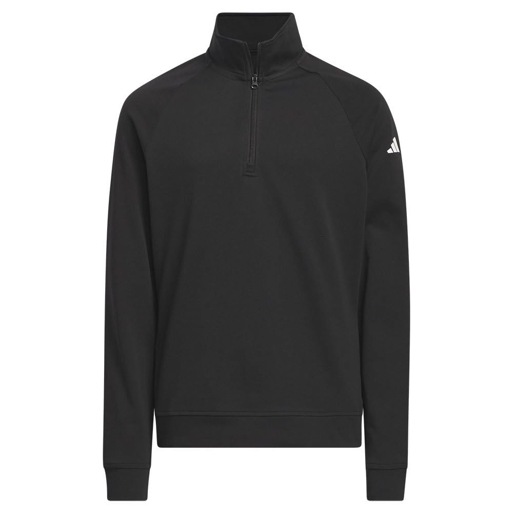 Adidas Boys 1/4 Zip Layer Pullover Junior Black Size 13-14 Years