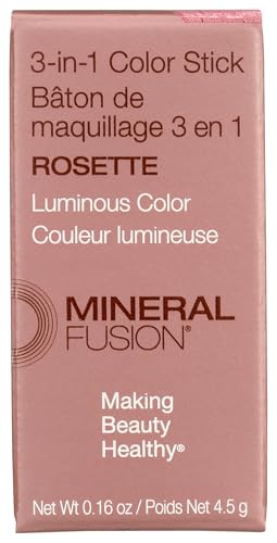 MINERAL FUSION Rosette 3-In-1 Color Stick, 0.16 OZ