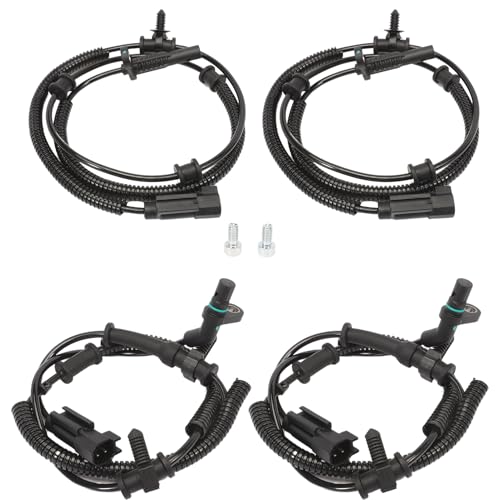 Image of 4 PCS Front & Rear ABS Wheel Speed Sensor for Ram 1500 2013-2018 | Front Rear ABS Sensor fits Ram 1500 Classic 2019 Engine 68053861AB 68053861AC 68053861AD 68231044AB