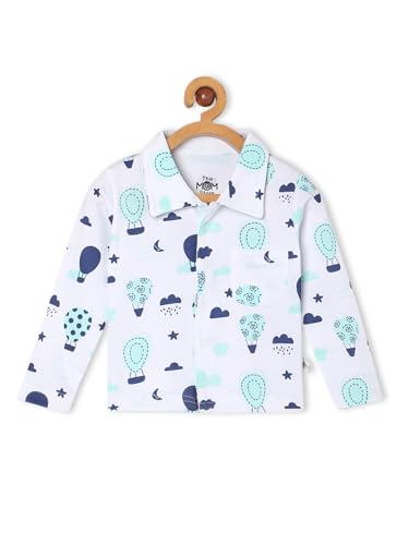 Image of The Mom Store Baby and Kids Cotton Printed Pyjama Set Combo | Printed | Cotton | Nightwear | Sleepwear | Trendy Nightsuit Set for Boys and Girls