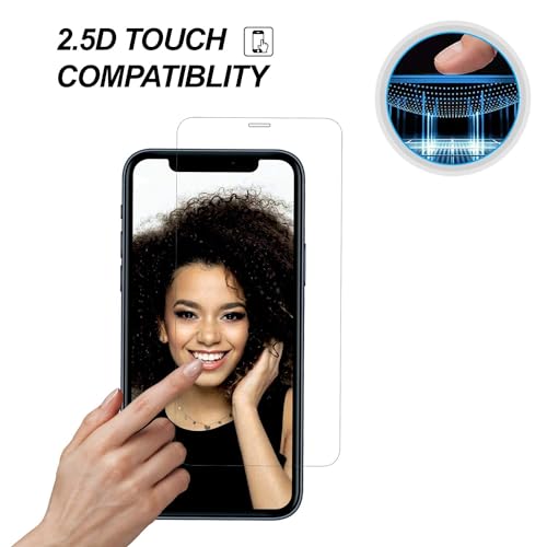 Image of GRIPP 0.3mm Japanese HD Tempered Glass Screen Protector for iPhone 11, iPhone XR (6.1 inch), 2.5D Round Edges, Scratch-Resistant, 9H Hardness, Full Screen Coverage, Bubble Free