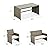 Best Choice Products 4-Piece Outdoor Wicker Patio Conversation Furniture Set for Backyard w/Coffee Table, Seat Cushions - Taupe/White Sand
