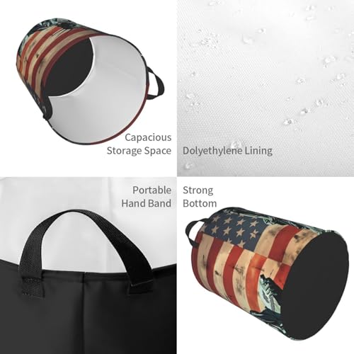 Panier à linge pliable et imperméable grand format avec poignées robustes