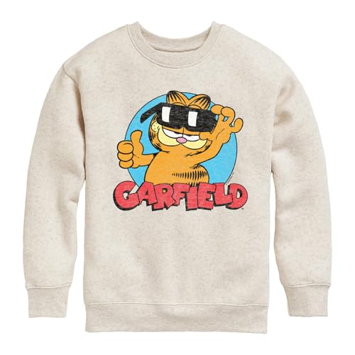 HYBRID APPAREL - Garfield - Garfield Sunglasses - Toddler & Youth Crewneck Fleece Sweatshirt