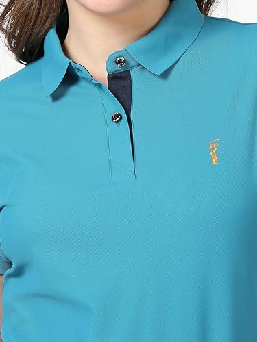 Image of STELLERS Women's Premium Polo T-Shirt, Regular Fit | Odour Resistant | Wrinkle Free | Quick Dry | Stretchable | Lightweight | Breathable | Sustainable | Anti-Static | Feather Touch Feel