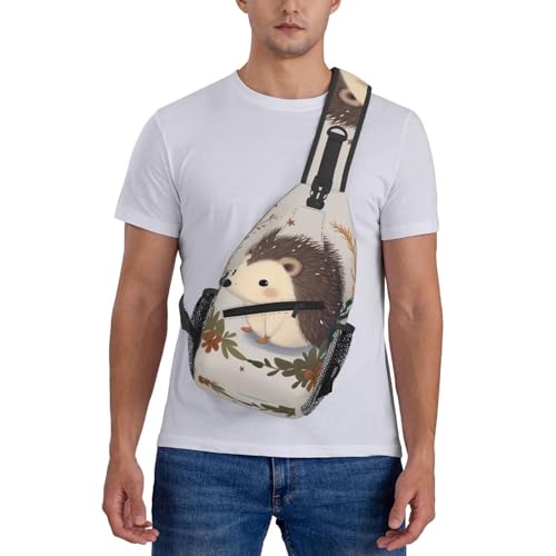 Mochila cruzada para hombre tipo bandolera negra miniatura 7