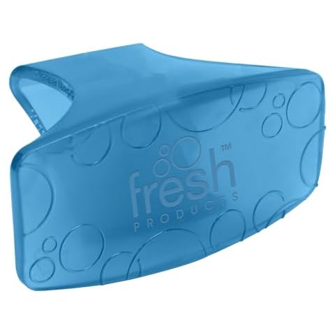 Fresh Products Eco Bowl Clip, Air Freshener, Toilet Freshener, Trash Freshener, Chemical-Free, Natural Oils, Discreet - Cotton Blossom Fragrance, Blue, Made In USA, 12pk Cover
