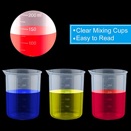 Vasos medidores plásticos 300 ml pack 12 miniatura 3