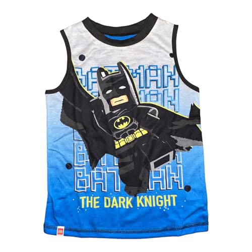 Image of LEGO Batman Boys' 2-Piece Sleeveless Tank Top and Shorts or Pajama Set