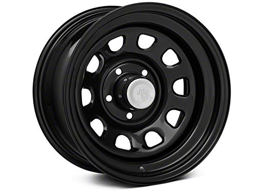 Mammoth D Window Black Steel Wheel 15x8 Aggressive Styling Rim Fits Jeep Wrangler YJ 1987-1995