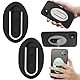 Smartphone Halterung, 2 Pack Silikon Handy Ring, KFZ Navigations Autotelefonhalter, Mobile Griffe Medienständer, Einfacher Selfie Grip, Verstärkter Finger Handy Halterung, Einfach zu Entfernen